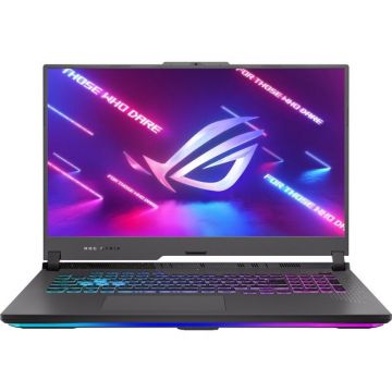 Laptop Gaming ASUS ROG Strix G17 G713PU cu procesor AMD Ryzen™ 9 7945HX pana la 5.40 GHz, 17.3, WQHD, IPS, 240Hz, 16GB DDR5, 1TB SSD, NVIDIA® GeForce RTX™ 4050 6GB GDDR6, No OS, Eclipse Gray