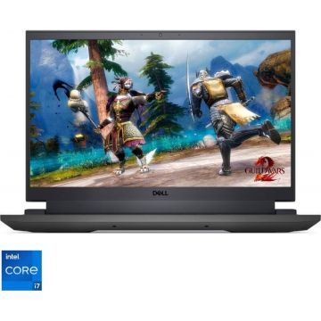 Laptop Gaming Dell Inspiron G15 5520 cu procesor Intel® Core™ i7-12700H pana la 4.70 GHz, 15.6, Full HD, 165 Hz, 32GB DDR5, 1TB SSD, NVIDIA GeForce RTX 3060 6GB, Windows 11 Home, Carbon Grey