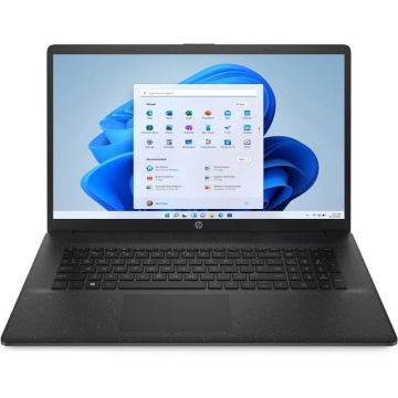 Laptop HP 17-cp2001nq cu procesor AMD Ryzen™ 5 7520U pana la 4.30 GHz, 17.3, Full HD, IPS, 16GB DDR5, 512GB SSD, AMD Radeon™ Graphics, Windows 11 Home, Jet Black