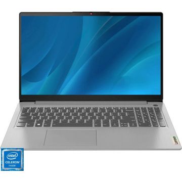 Laptop Lenovo IdeaPad 1 15IGL7 cu procesor Intel® Celeron® Processor N4020 pana la 2.8 GHz, 15.6, HD, 8GB, 256GB SSD, Intel® UHD Graphics 600, No OS, Cloud Grey