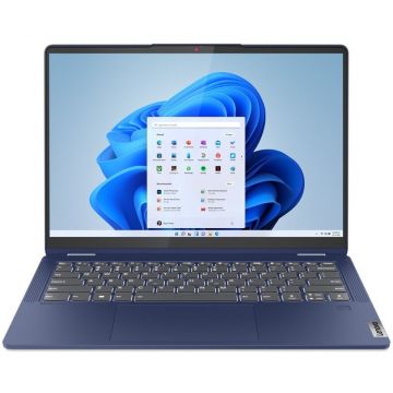 Laptop Lenovo IdeaPad Flex 5 14IRU8 cu procesor Intel® Core™ i5-1335U pana la 4.60 GHz, 14, WUXGA, OLED, Touch, 16GB, 512GB SSD, Intel® Iris® Xe Graphics, Windows 11 Home, Abyss Blue