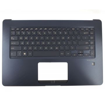 Tastatura Asus 13NB0HV3AM0501 Neagra cu Palmrest Albastru Inchis iluminata backlit