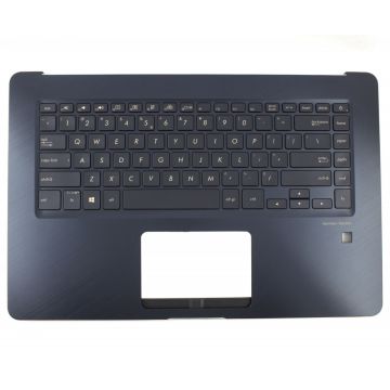 Tastatura Asus 1KAHZZR0089 Neagra cu Palmrest Albastru Inchis iluminata backlit