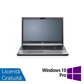Laptop Refurbished Fujitsu Siemens LifeBook E754, Intel Core i7-4610M 3.00GHz, 8GB DDR3, 240GB SSD, 15.6 Inch Full HD, Tastatura Numerica, Webcam + Windows 10 Pro