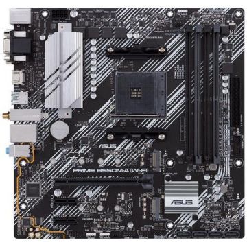 Placa de baza ASUS PRIME B550M-A WI-FI, AMD B550, AM4, mATX