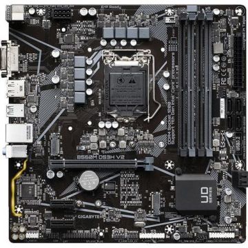 Placa de baza GIGABYTE B560M DS3H V2, Intel B560, LGA 1200, mATX