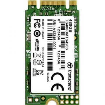 SSD Transcend MTS420, 480GB, SATA III, M.2 2242