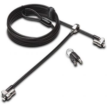 Cablu antifurt Kensington K66533, doua chei, MicroSaver Keyed Lock (Negru)