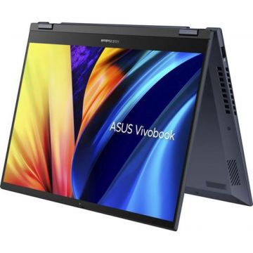 Laptop 2in1 Asus VivoBook S 14 Flip TP3402ZA (Procesor Intel® Core™ i7-12700H (24M Cache, up to 4.70 GHz) 14inch IPS 2.8K, 16GB, 512GB SSD, Intel® Iris Xe Graphics, Win 11 Home, Albastru)