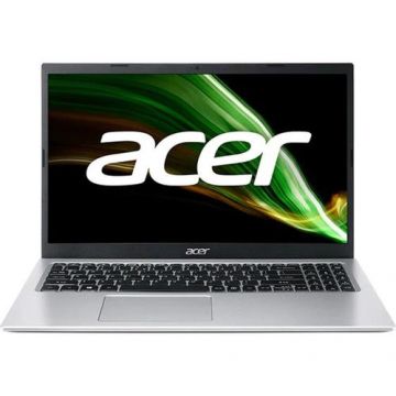 Laptop Acer Aspire 3 A315-58 (Procesor Intel® Core™ i3-1115G4 (6M Cache, up to 4.10 GHz), 15.6inch FHD, 8GB, 256GB SSD, Intel UHD Graphics, Argintiu)