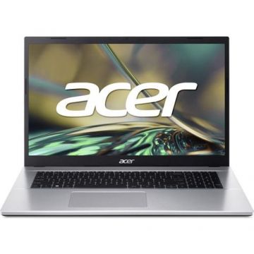 Laptop Acer Aspire 3 A317-54 (Procesor Intel® Core™ i5-1235U (12M Cache, up to 4.40 GHz, with IPU), 17.3inch FHD, 8GB, 512GB SSD, Intel Iris Xe Graphics, Argintiu)