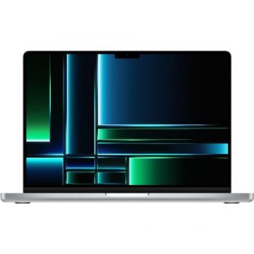 Laptop Apple MacBook Pro 14 2023 (Procesor Apple M2 Pro (10-core CPU / 16-core GPU) 14.2inch Liquid Retina XDR, 16GB, 512GB SSD, Mac OS Ventura, Layout INT, Argintiu)