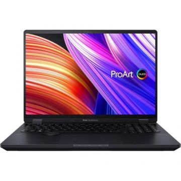 Laptop ASUS ProArt StudioBook H7604JI (Procesor Intel® Core™ i9-13980HX (36M Cache, up to 5.60 GHz), 16inch 3.2K, 64GB DDR5, 2TB SSD, NVIDIA GeForce RTX 4070 @8GB, DLSS 3.0, Win 11 Pro, Negru)