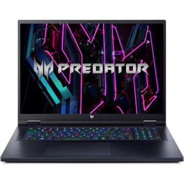 Laptop Gaming Acer Predator Helios 18 PH18-71 (Procesor Intel® Core™ i7-13700HX (30M Cache, up to 5.00 GHz), 18inch WQXGA IPS 165Hz, 16GB DDR5, 512GB SSD, NVIDIA GeForce RTX 4070 @8GB, DLSS 3.0, Negru)