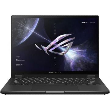 Laptop Gaming Asus ROG Flow X13 GV302XU (Procesor AMD Ryzen 9 7940HS (16M Cache, up to 5.2 GHz), 13.4inch QHD+ 165Hz Touch, 16GB, 1TB SSD, NVIDIA GeForce RTX 4050 @6GB, Win 11 Home, Negru)