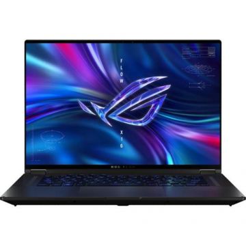 Laptop Gaming Asus ROG Flow X16 GV601VU (Procesor Intel® Core™ i9-13900H (24M Cache, up to 5.40 GHz), 16inch QHD+ 240Hz Mini LED Touch, 16GB, 1TB SSD, nVidia GeForce RTX 4050 @6GB, Win 11 Home, Negru)