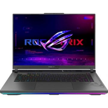 Laptop Gaming ASUS ROG Strix G16 G614JI (Procesor Intel® Core™ i9-13980HX (36M Cache, up to 5.60 GHz), 16inch QHD+ 240Hz, 32GB, 1TB SSD, NVIDIA GeForce RTX 4070 @8GB, DLSS 3.0, Negru/Verde)