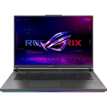 Laptop Gaming ASUS ROG Strix SCAR G814JI-N6070 (Procesor Intel® Core™ i9-13980HX (36M Cache, up to 5.60 GHz), 18inch QHD+ 240Hz, 32GB, 1TB SSD, NVIDIA GeForce RTX 4070 @8GB, DLSS 3.0, Negru)