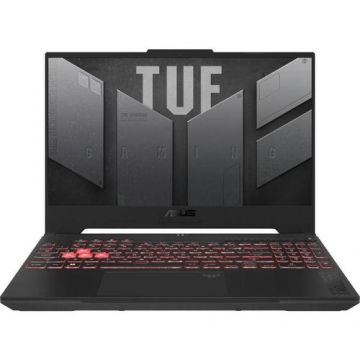 Laptop Gaming ASUS TUF A15 FA507NU (Procesor AMD Ryzen™ 7 7735HS (16M Cache, up to 4.75 GHz), 15.6inch FHD 144Hz, 8GB, 512GB SSD, nVidia GeForce RTX 4050 @6GB, Negru/Gri)