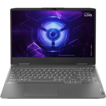 Laptop Gaming Lenovo LOQ 15IRH8 (Procesor Intel® Core™ i5-13500H (18M Cache, up to 4.70 GHz), 15.6inch FHD IPS 144Hz, 16GB DDR5, 512GB SSD, NVIDIA GeForce RTX 4060 @8GB, DLSS 3.0, Gri)