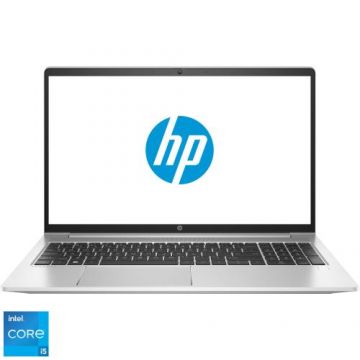 Laptop HP ProBook 450 G9, Procesor Intel® Core™ i5-1235U pana la 4.40 GHz, 15.6inch Full HD, 16GB, 512GB SSD, Intel® Iris® Xe Graphics, Free DOS, Argintiu