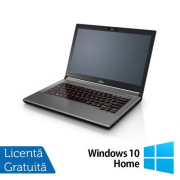 Laptop Refurbished Fujitsu Lifebook E744, Intel Core i3-4000M 2.40GHz, 8GB DDR3, 120GB SSD, 14 Inch, Webcam + Windows 10 Home