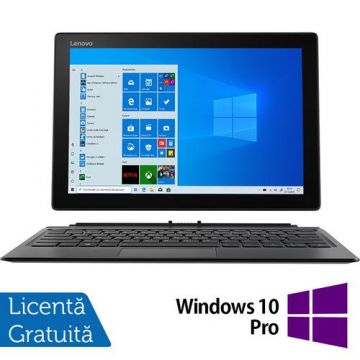 Laptop Refurbished LENOVO Miix 520-12IKB, Intel Core i5-8250U 1.60-3.40GHz, 8GB DDR4, 256GB SSD, 12.2 Inch TouchScreen Full HD IPS, Webcam + Windows 10 Pro