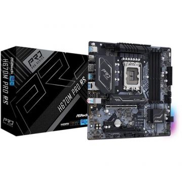 Placa de baza ASRock H670M PRO RS, Socket 1700