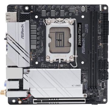 Placa de baza ASRock Z690M-ITX/AX, DDR4, Intel Z690, LGA 1700, mITX