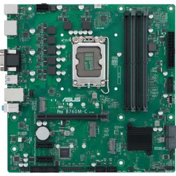 Placa de baza ASUS PRO B760M-C-CSM, Intel B760, LGA 1700, mATX