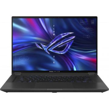 Laptop Gaming Asus ROG Flow X16 GV601RW (Procesor AMD Ryzen 9 6900HS (16M Cache, up to 4.9 GHz), 16inch QHD+ 165Hz Touch, 32GB, 1TB SSD, nVidia GeForce RTX 3070 Ti @8GB, Win 11 Home, Gri)