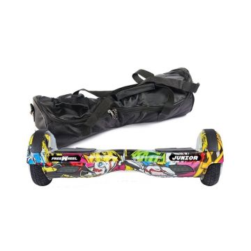 Scooter electric (hoverboard) Freewheel Junior yellow + husa cadou