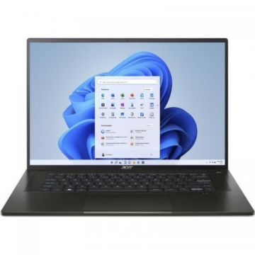 Laptop Acer Swift Edge SFA16-41 (Procesor AMD Ryzen™ 7 PRO 6850U (16M Cache, up to 4.7 GHz) 16inch WQUXGA, 32GB, 2x 1TB SSD, AMD Radeon 680M Graphics, Win 11 Pro, Negru)