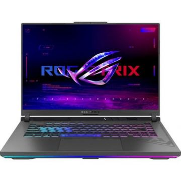 Laptop Gaming ASUS ROG Strix G614JV-N4120 (Procesor Intel® Core™ i9-13980HX (36M Cache, up to 5.60 GHz), 16inch QHD+ 240Hz, 16GB, 1TB SSD, NVIDIA GeForce RTX 4060 @8GB, DLSS 3.0, Negru/Gri)