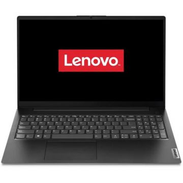 Laptop Lenovo V15 G4 AMN (Procesor AMD Ryzen™ 5 7520U (4M Cache, up to 4.3 GHz), 15.6inch FHD, 8GB, 256GB SSD, AMD Radeon 610M, Negru)