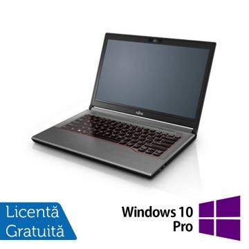 Laptop Refurbished Fujitsu LifeBook E744, Intel Core i5-4200M 2.50GHz, 8GB DDR3, 256GB SSD, 14 Inch, Fara Webcam + Windows 10 Pro