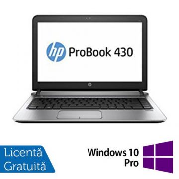 Laptop Refurbished HP ProBook 430 G3, Intel Core i5-6200U 2.30GHz, 8GB DDR4, 256GB SSD, 13.3 Inch, Webcam + Windows 10 Pro
