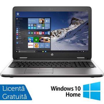 Laptop Refurbished HP ProBook 650 G2, Intel Core i5-6200U 2.30GHz, 8GB DDR4, 256GB SSD, 15.6 Inch HD, Tastatura Numerica + Windows 10 Home