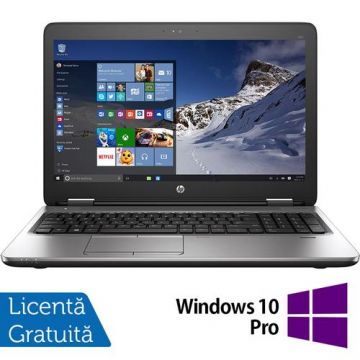 Laptop Refurbished HP ProBook 650 G2, Intel Core i5-6200U 2.30GHz, 8GB DDR4, 256GB SSD, 15.6 Inch HD, Tastatura Numerica + Windows 10 Pro