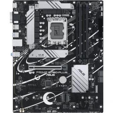 Placa de baza Asus Prime B760-PLUS, LGA1700, 4x DDR5, 1x DisplayPort, 1x HDMI, 1x VGA, 2x PCIe x16, 2x PCIe x1, 3x M.2, 4x SATA 6Gbps, 2.5Gbps LAN, ATX