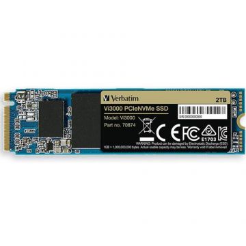 SSD Verbatim Vi3000, 2TB, PCIe Gen.3 NVMe, M.2