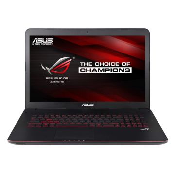 Laptop Asus G771JM-T7044D, Intel Core i7-4710HQ, 12GB DDR3, HDD 1TB + 256GB SSD, nVidia GeForce GTX 860M 4GB, Free DOS