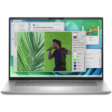 Laptop Inspiron Plus 7630 2.5K 16 inch Intel Core i7-13700H 16GB 512GB RTX 4050 Windows 11 Pro Platinum Silver