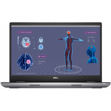 Laptop Precision 7780 FHD 17 inch Intel Core i7-13850HX 32GB 1TB SSD RTX 3500 Linux Titan Grey