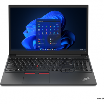 Laptop ThinkPad E15 FHD 15.6 inch AMD Ryzen 5 5625U 8GB 512GB SSD Windows 11 Pro Black