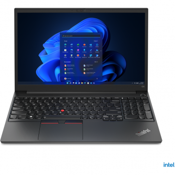 Laptop ThinkPad E15 FHD 15.6 inch Intel Core i5-1235U 8GB 256GB SSD Windows 11 Pro Black