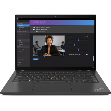 Laptop ThinkPad T14 Gen 4 WUXGA 14 inch Intel Core i7-1355U 32GB 512GB SSD Windows 11 Pro Thunder Black