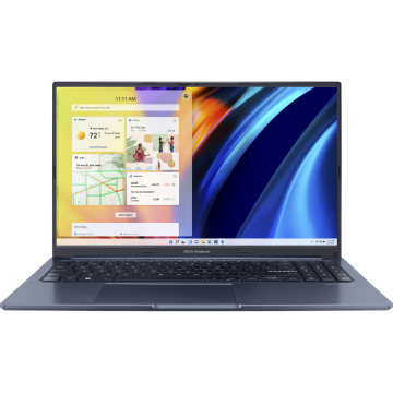 Laptop Vivobook M1502QA 15.6 inch AMD Ryzen 5 5600H 8GB 512GB SSD Free Dos Quiet Blue