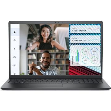 Laptop Vostro 3520 15.6 inch FHD 120Hz Intel Core i5-1235U 16GB DDR4 512GB SSD FPR Linux 3Yr ProS Carbon Black