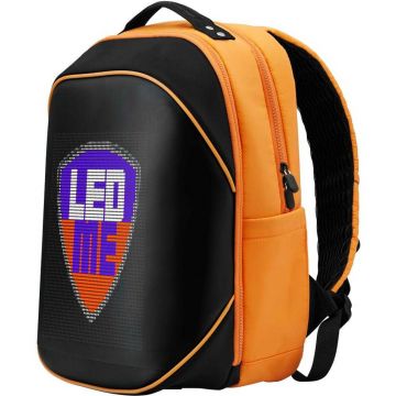 Rucsac laptop Prestigio LEDme Max, Negru/Portocaliu